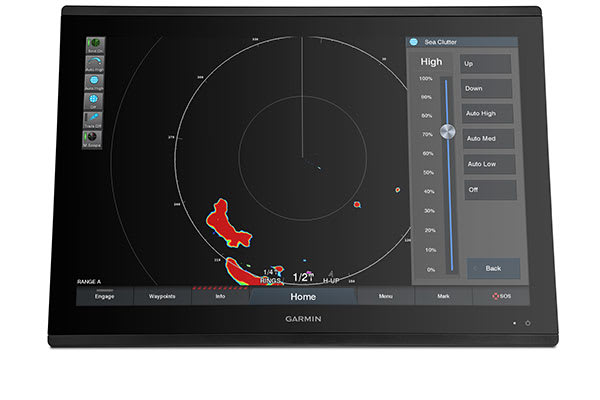 Radar GARMIN GMR Fantom 256 Åpen sort 96nm 125° Stråle 250W Bredbånd K100001235