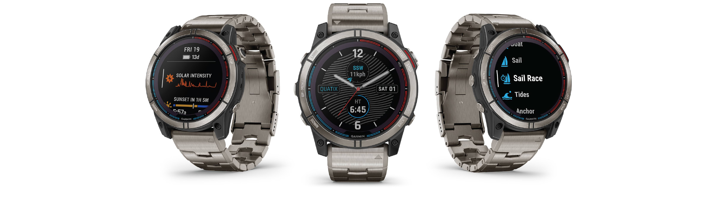 Seilklokke GARMIN Quatix 7X – Solar Edition Avansert maritim smartklokke 0100254161