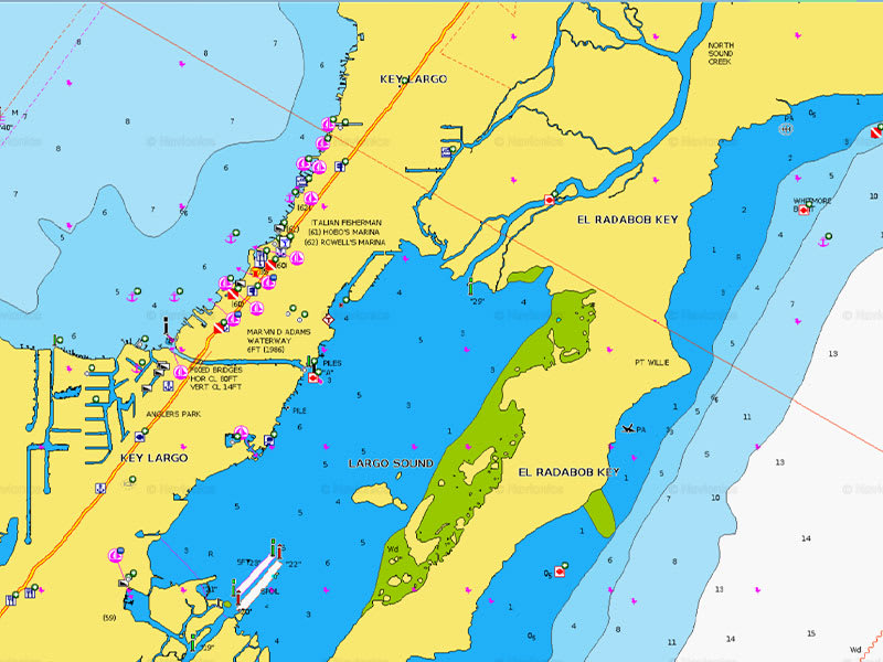 Navionics SørSkandinavia og NordTyskland Maritime kart 010C135340