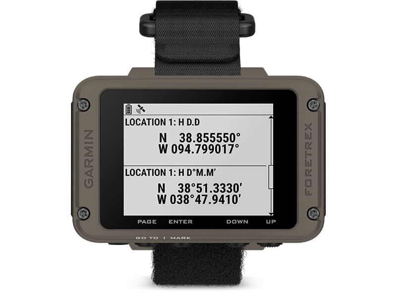 Device GARMIN Foretrex 901 Ballistic Edition GPS navigasjonsenhet for håndleddet 0100276000
