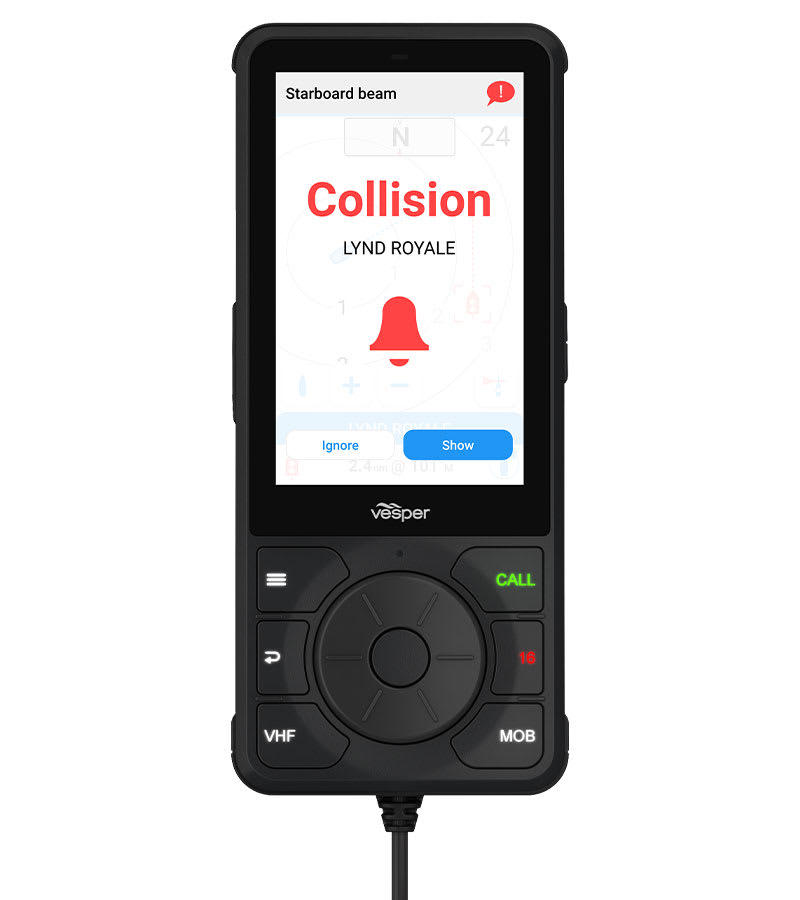 VHF og AIS CORTEX V1 VHFradio med SmartAIS SOTDMA m ekstern fartøysovervåkning 0100281420