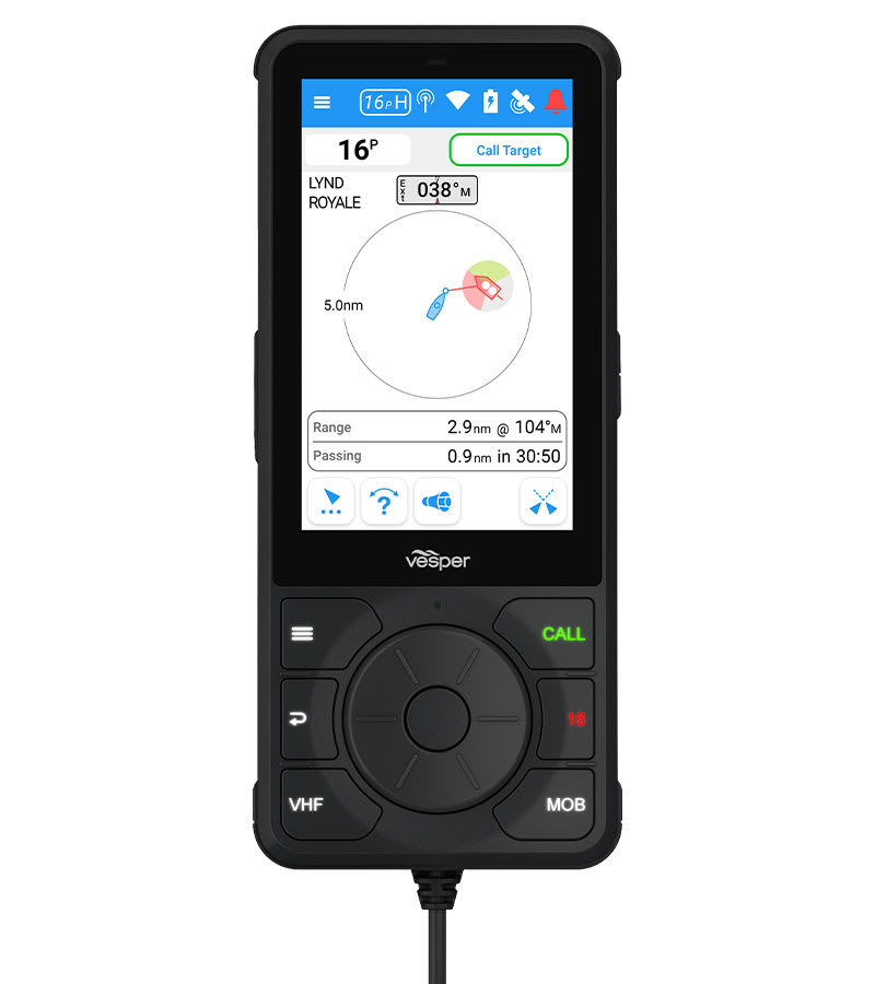 VHF og AIS CORTEX V1 VHFradio med SmartAIS SOTDMA m ekstern fartøysovervåkning 0100281420