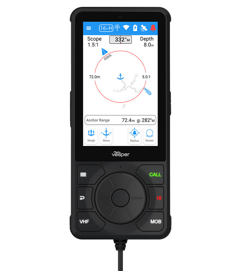 VHF og AIS CORTEX V1 VHFradio med SmartAIS SOTDMA m ekstern fartøysovervåkning 0100281420