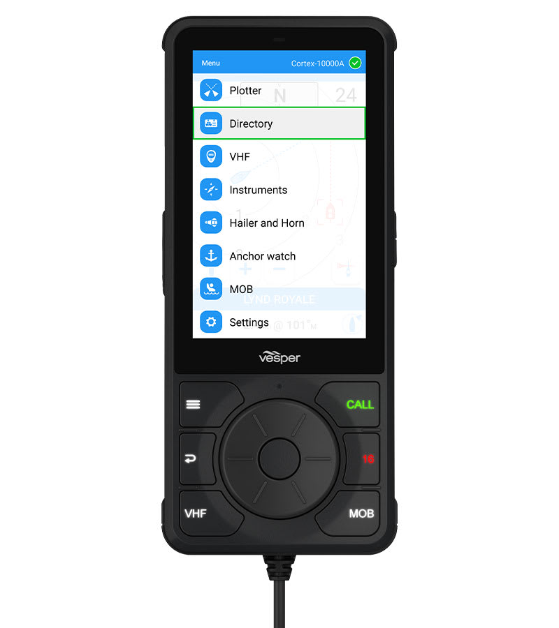 VHF og AIS CORTEX V1 VHFradio med SmartAIS SOTDMA m ekstern fartøysovervåkning 0100281420