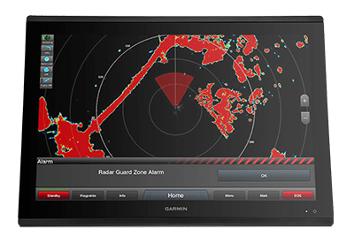 Radar GARMIN GMR Fantom 54 åpen 72NM  18° Strålebredde 50W Bredbånd K100001217