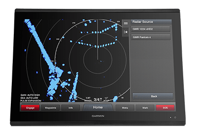 Radar GARMIN GMR Fantom 54 åpen 72NM  18° Strålebredde 50W Bredbånd K100001217