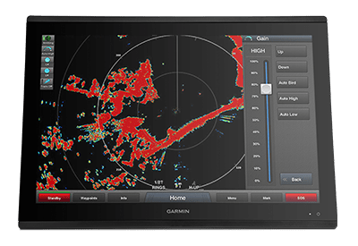 Radar GARMIN GMR Fantom 124 åpen 96NM 18° Strålebredde 120W Bredbånd K100001219