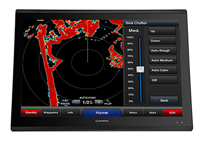 Radar GARMIN GMR Fantom 126 åpen hvit 96nm 125° Stråle 120W Bredbånd K100001220