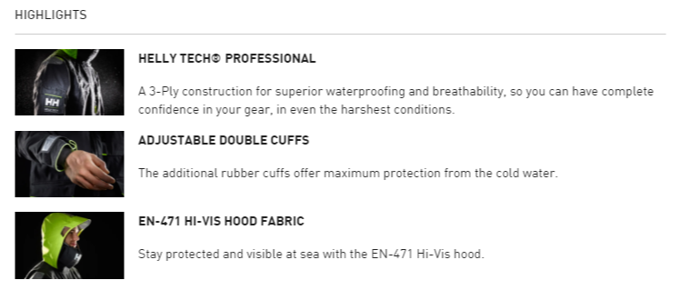 Seiljakke HELLY HANSEN Ægir Ocean TECH® Professional 5lags 34113