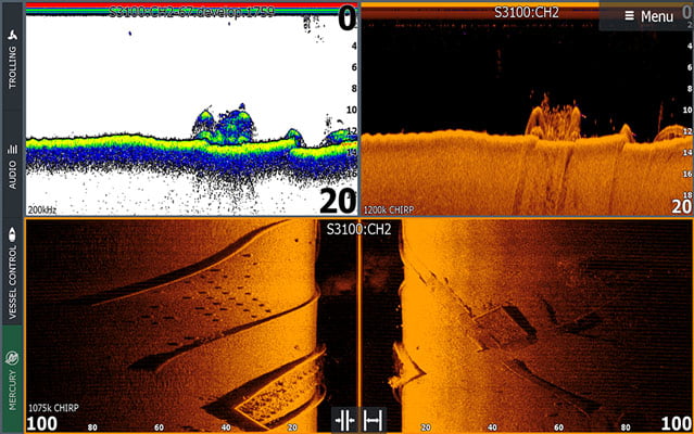 ActiveImaging HD LOWRANCE Active Imaging™ 3in1 mh SideScan Fish Reveal 425