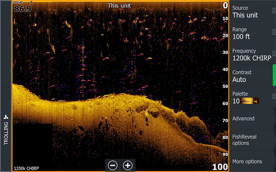 ActiveImaging HD LOWRANCE Active Imaging™ 3in1 mh SideScan Fish Reveal 425