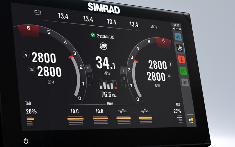 Kartplotter SIMRAD NSX 3012 uten svinger 00015223001