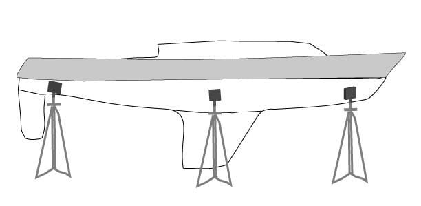 Båtstøtte Seilbåtstøtte galvanisert SBS2 122165 cm 2060742