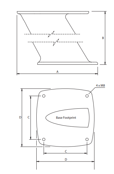 Tilbehør til radarantenner og master SCANSTRUT PT2001 PowerTower kompositt 1054