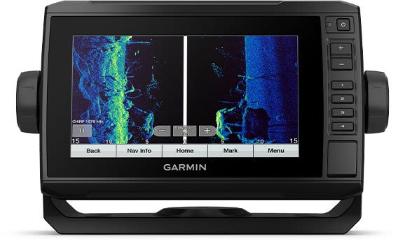 Kartplotter GARMIN ECHOMAP UHD 72cv 7 ClearVü usvinger 856877