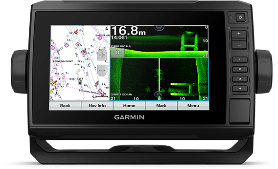 Kartplotter GARMIN ECHOMAP UHD 72cv 7 ClearVü usvinger 856877