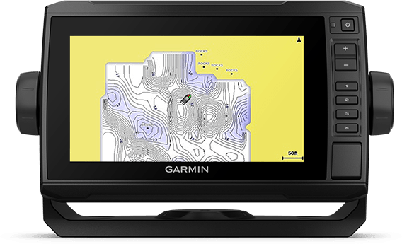Kartplotter GARMIN ECHOMAP UHD 72cv 7 ClearVü usvinger 856877