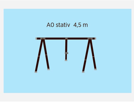 Presenningstativ Bakke NORENA Bakkestativ Aserie Passer alle båttyper HSTAA0