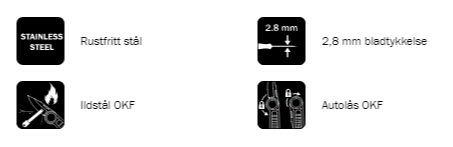 1850030 HULTAFORS Foldekniv friluft m OTF autolås 380310