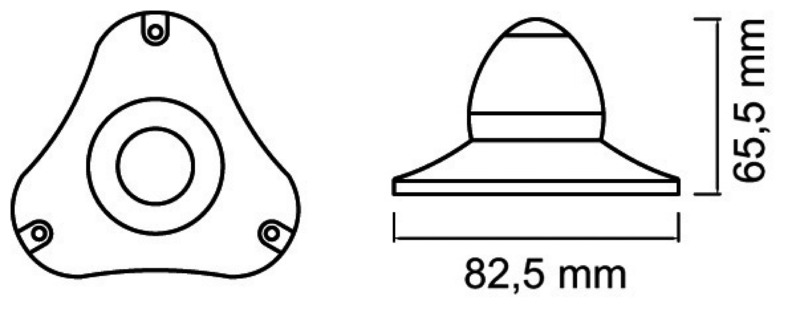 Lanterner OSCULATI Sphera II 360° Ankerlanterne LED Hvit 1224V 1106111