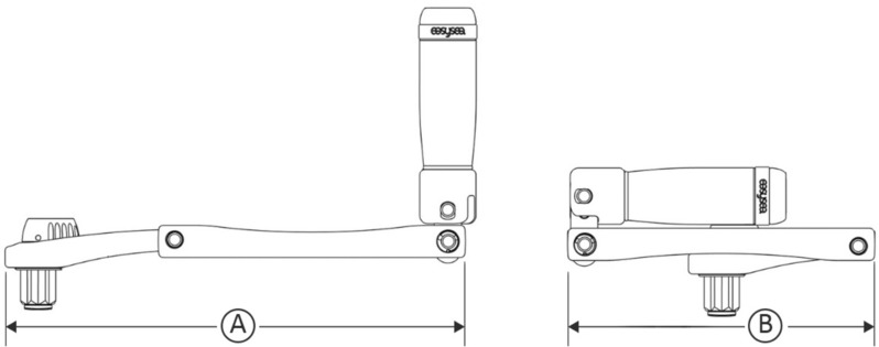 Vinsjhåndtak EASYSEA Flipper™ 8 Sammenleggbart 200 mm 5711101
