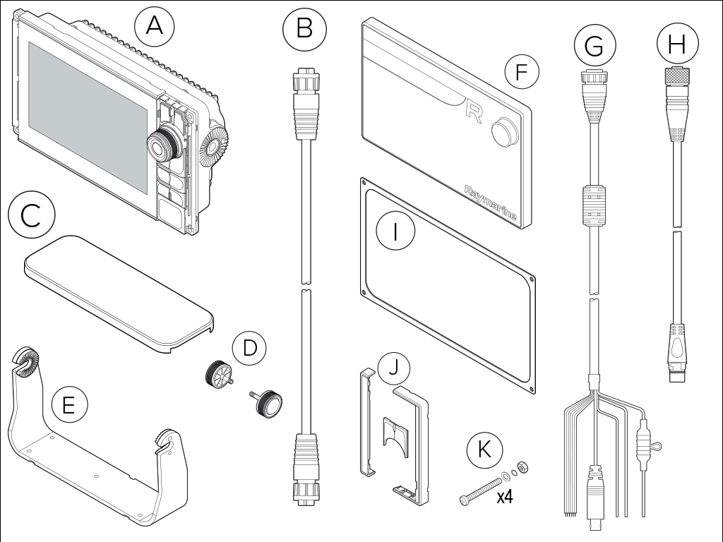 Kartplotter RAYMARINE AXIOM 9 ProRVX BUTIKK DEMO HybridTouch E70371