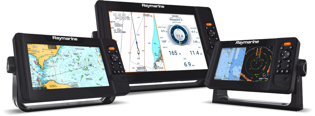 Kartplotter RAYMARINE Element 9S KartplotterEkko m Lightouse kart NordEuropa Pakke E7053300NEU