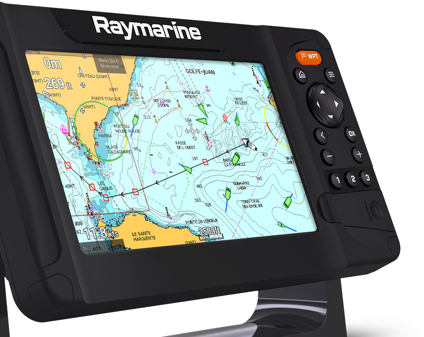 Kartplotter RAYMARINE Element 9S KartplotterEkko m Lightouse kart NordEuropa Pakke E7053300NEU
