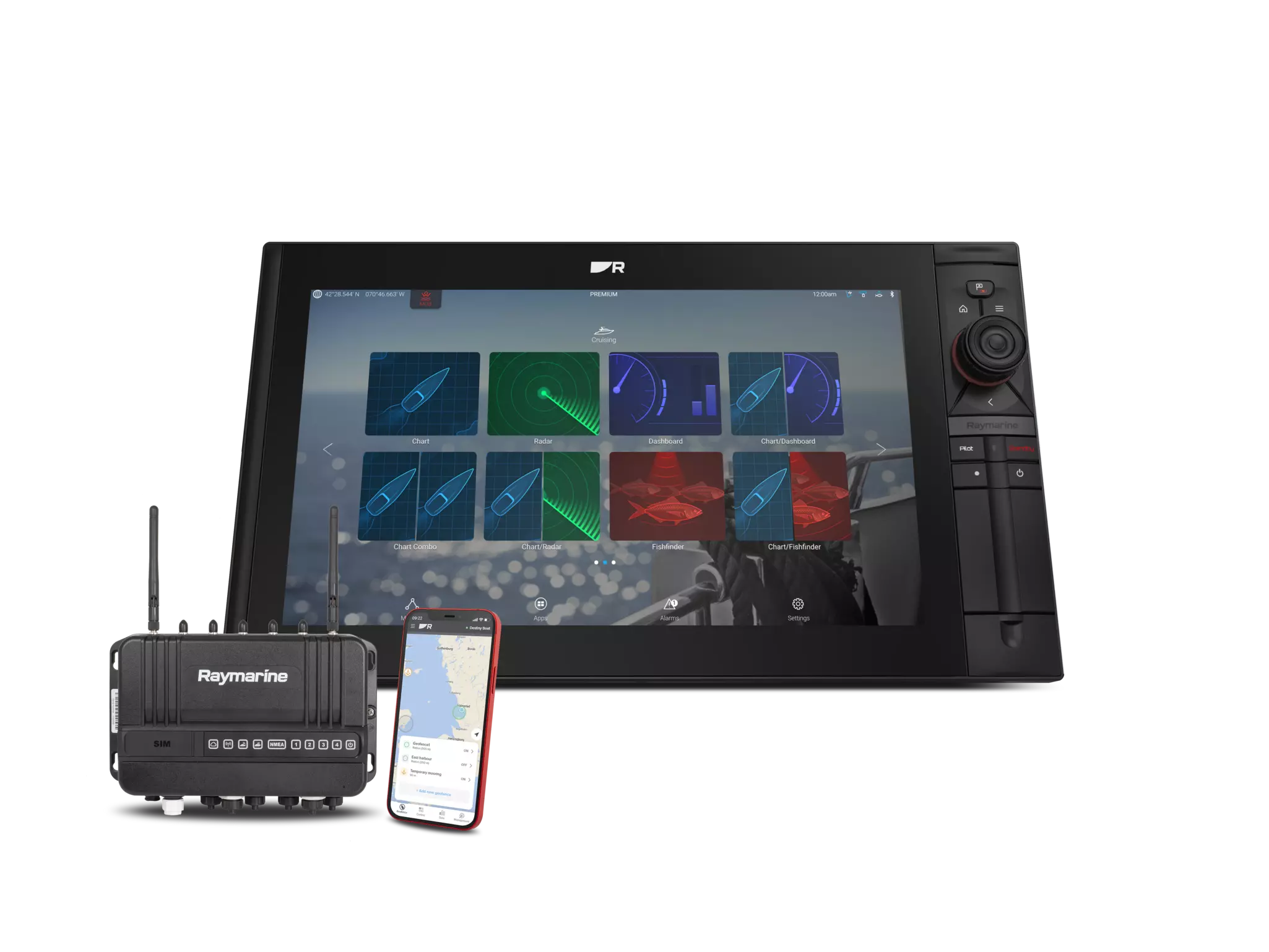 Kartplotter RAYMARINE AXIOM 2 PRO 12 RVM Ekkolodd m Lighthouse Kart E7065600NEU