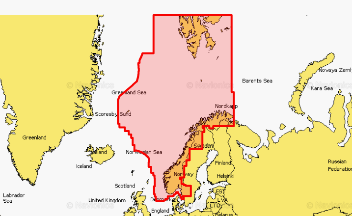 Navionics Sjøkart SDBrikke Valgfrie områder lastes ned R70269
