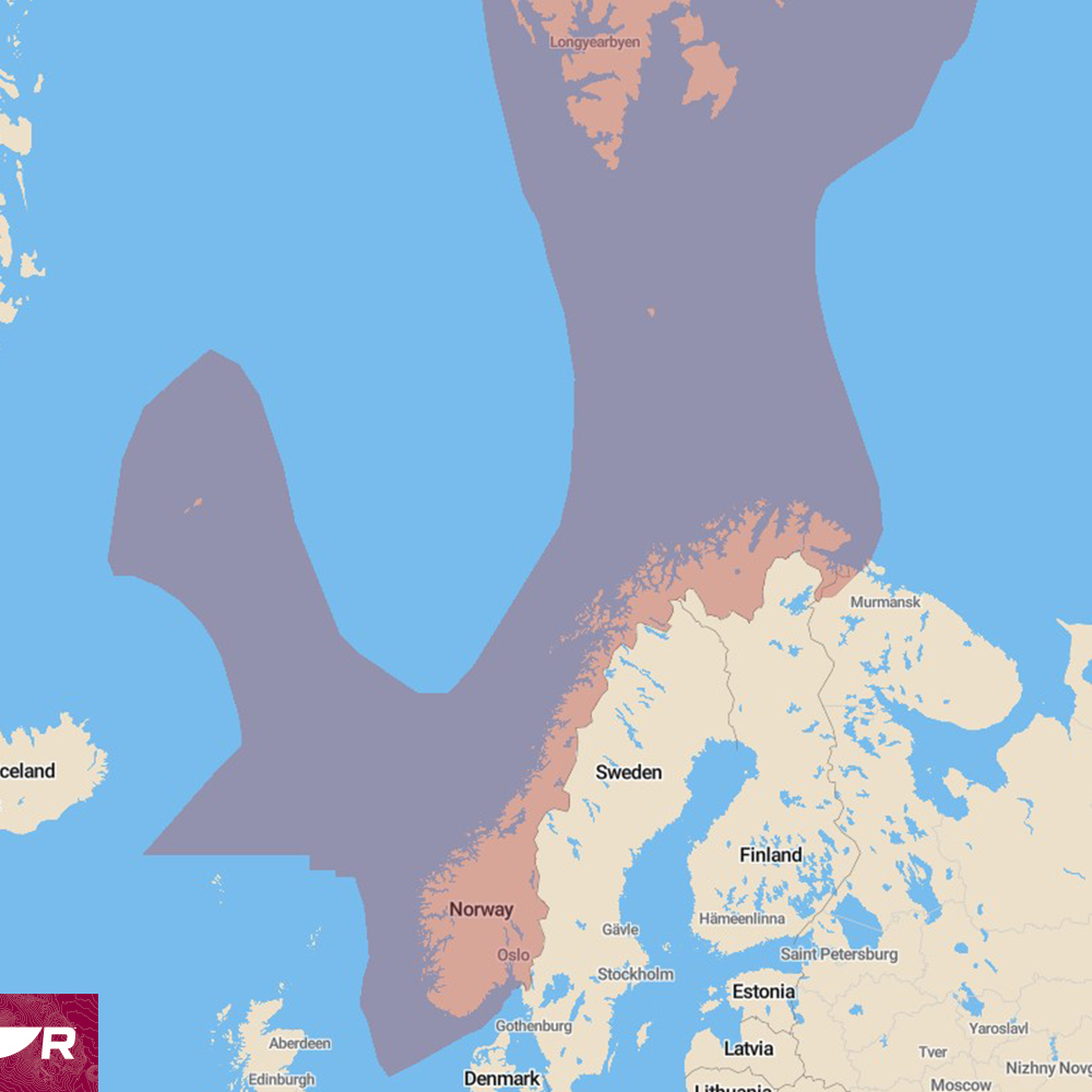 Ligthouse kart RAYMARINE Lighthouse Sjøkart Norge på microSDSD brikke R70794NOR