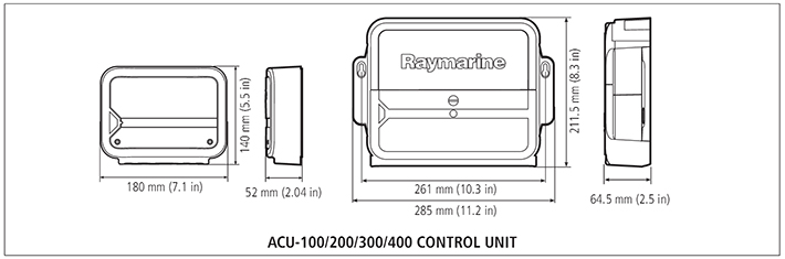 Autopilotpakker Motorbåt RAYMARINE EV200 mp70Rs udrivenh autopilotløsning for motorbåter T70156