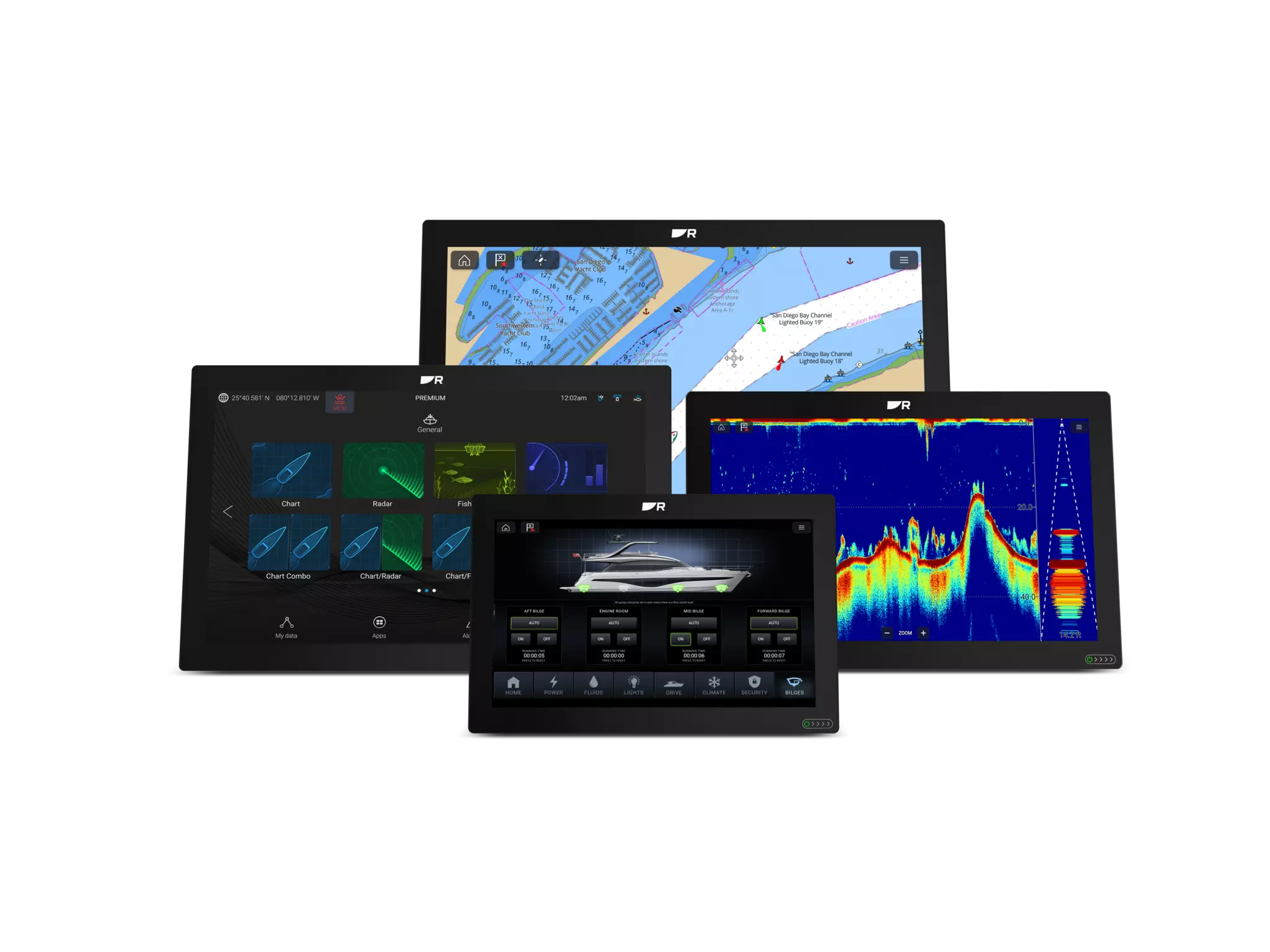 Kartplotter RAYMARINE Axiom 2 XL 24 kartplottersett T70548