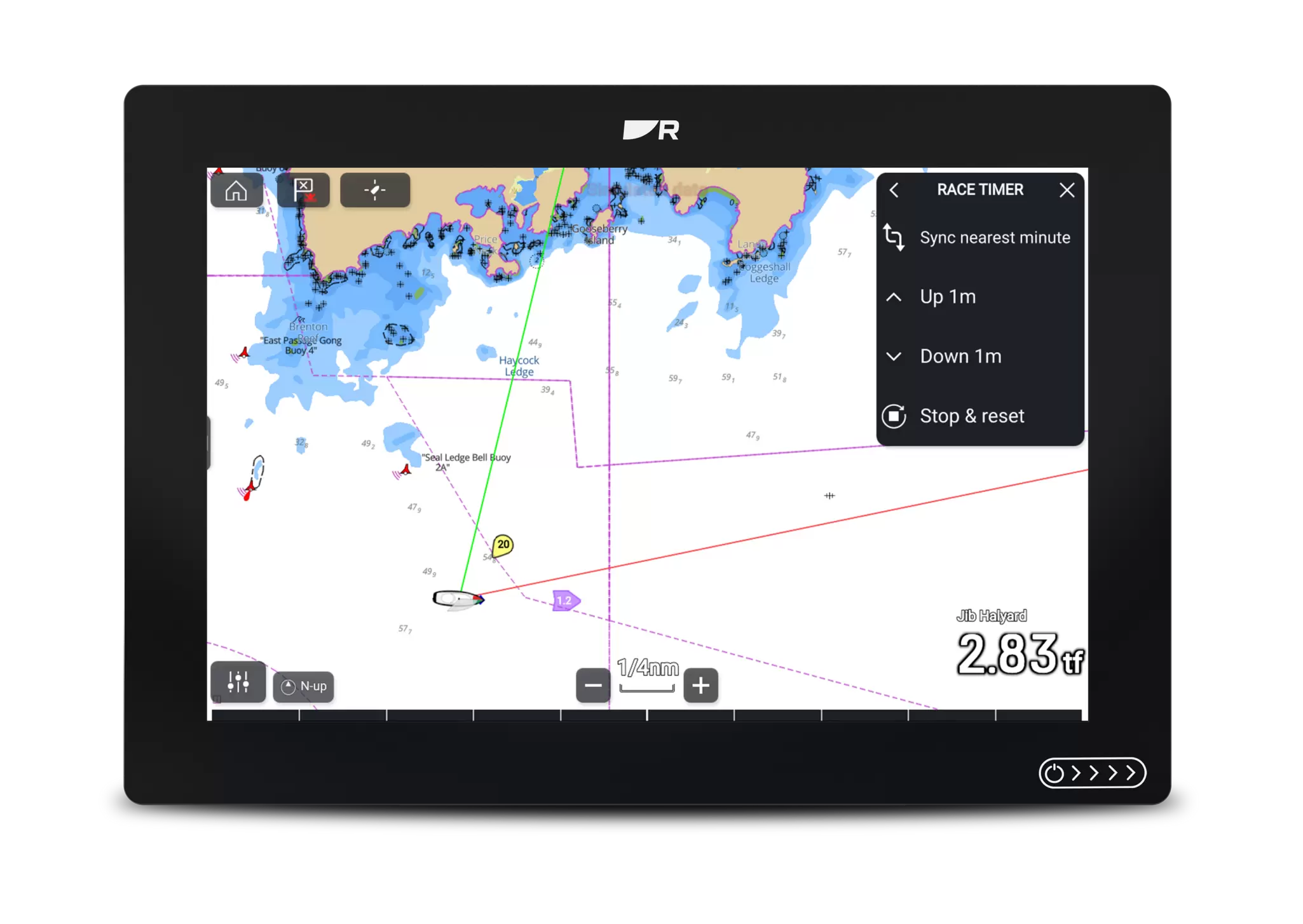 Kartplotter RAYMARINE Axiom2 9 MFD Med Lighthous kart nordeuropa 268