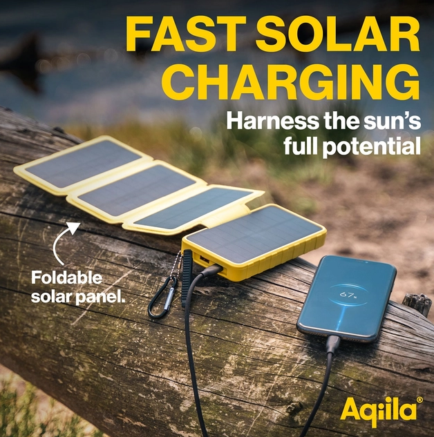 Powerbank AQIILA Powerbird Bs10 Solar 10k mAh 406026