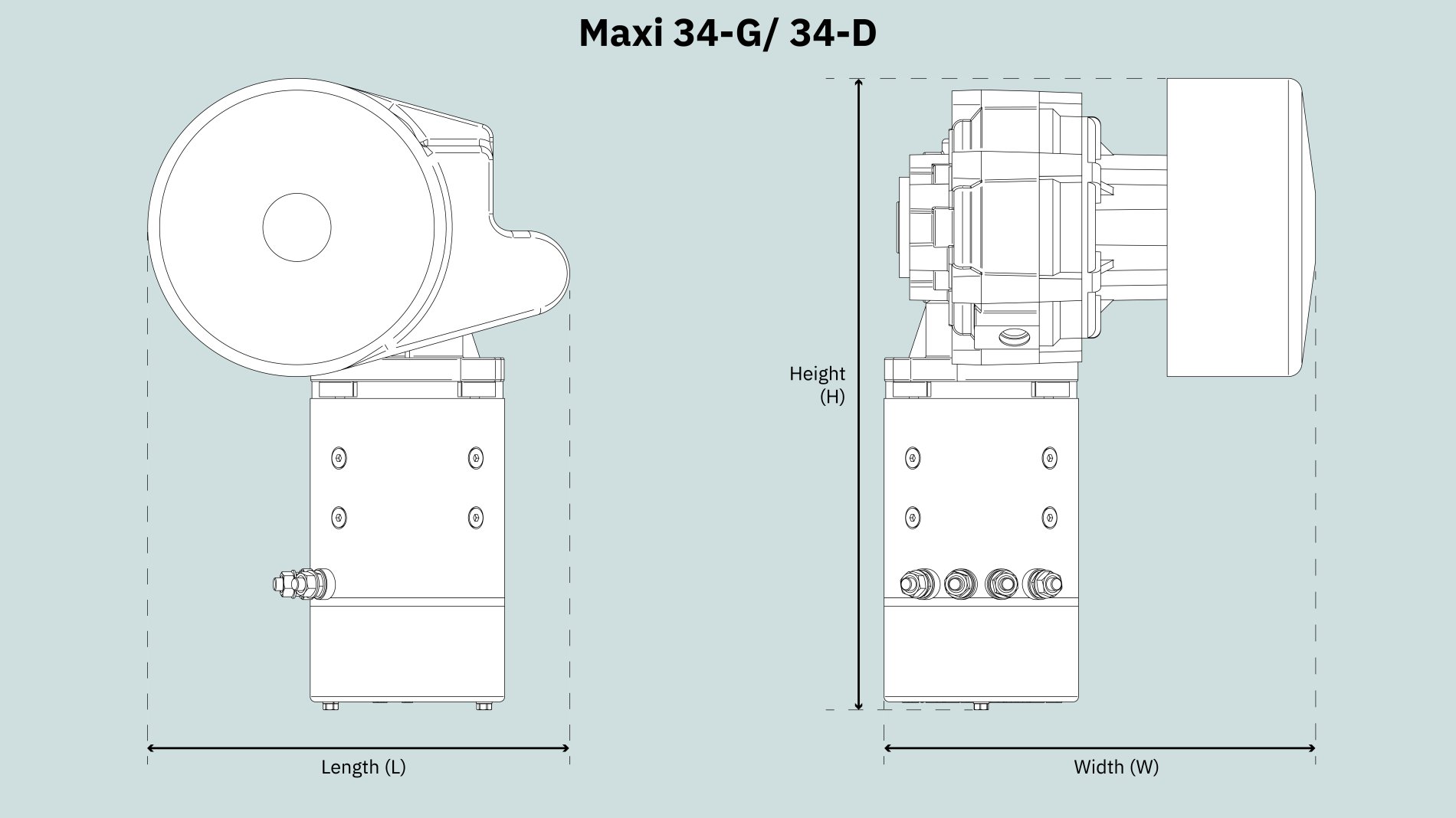 ankervinsj SLEIPNER Maxi 34d 1000w 12V For 1416mm blytau 421