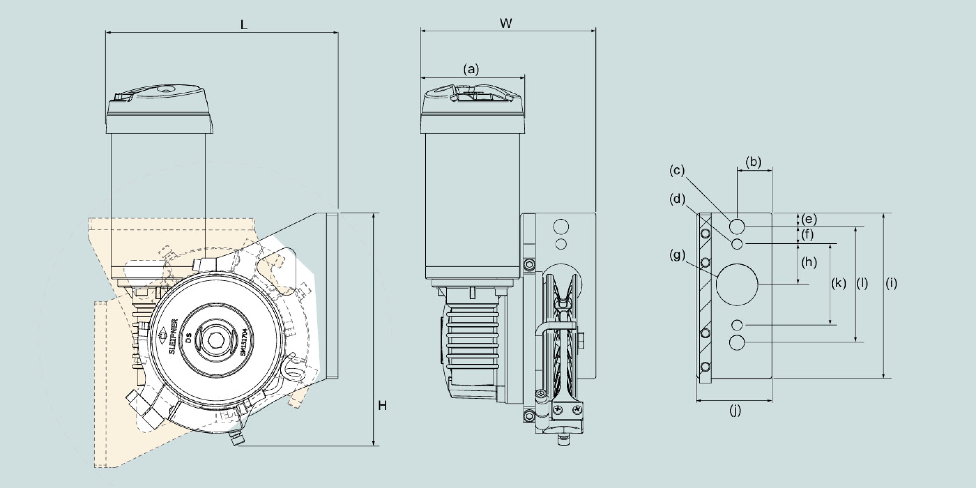 Ankervinsj SLEIPNER Midi 203 600w 12V 3612109