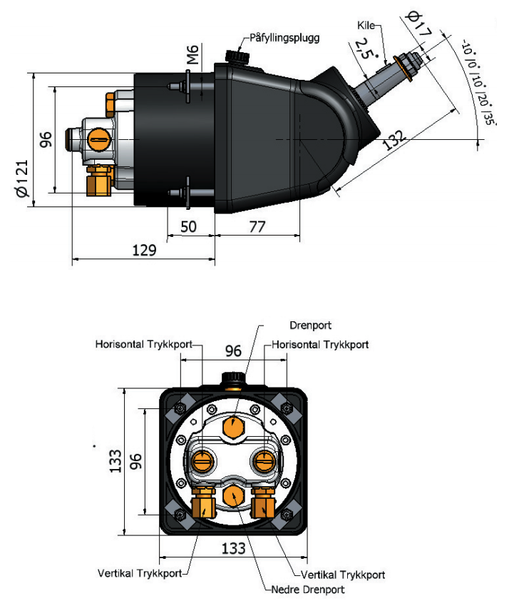 Rattpumper SLEIPNER rattpumpe 35 cm3 Utenpåliggende mtilt 72065