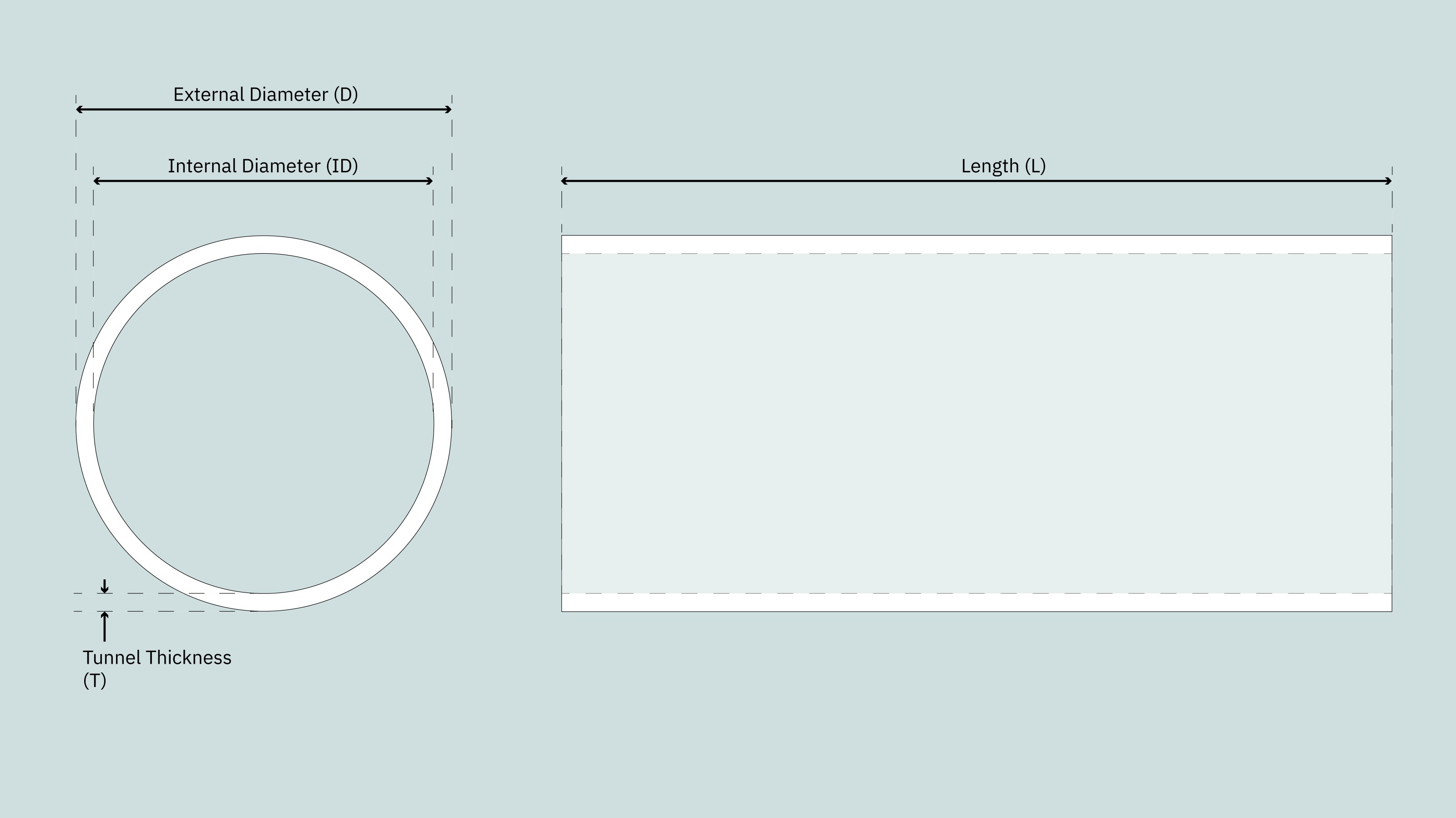 Tuneller SLEIPNER Tunnel for thruster Stål Ø1817 x 1000mm 6mm tykkelse 8011