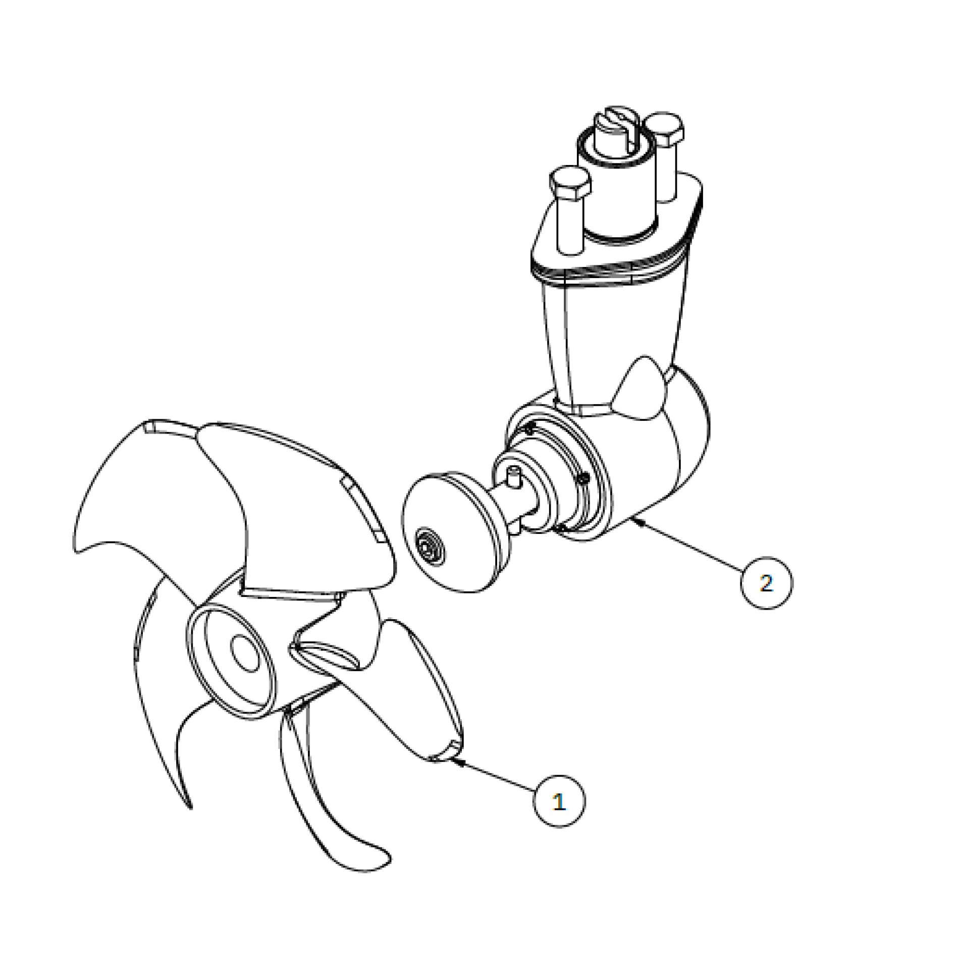 Hekkthruster standard IP SLEIPNER Se60 baugpropell SE60185S212IP