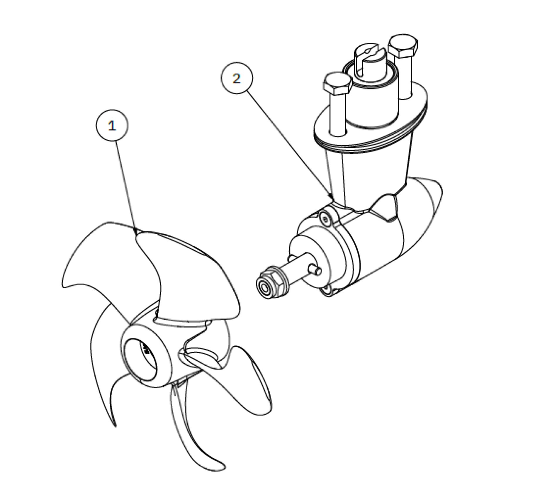 baugoghekkthruster SLEIPNER Sep50 Pro™ baughekk thruster 50kg variable thrust 12V 421