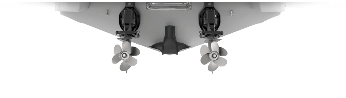 Hekkthruster utenpåliggende SLEIPNER SX35 12V 24Hk 150mm akterspeil Ø140mm tunnel SX3514012V150MM