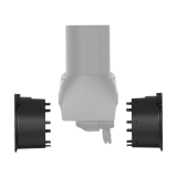 Hekkthruster utenpåliggende SLEIPNER SX35 12V 24Hk 50mm akterspeil Ø140mm tunnel SX3514012V50MM