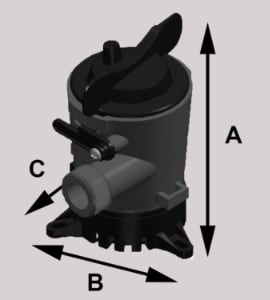 Nedsenket lensepumpe JOHNSON PUMP L450 Nedsenkbar 12V 500 GPH 40 lmin J32145001