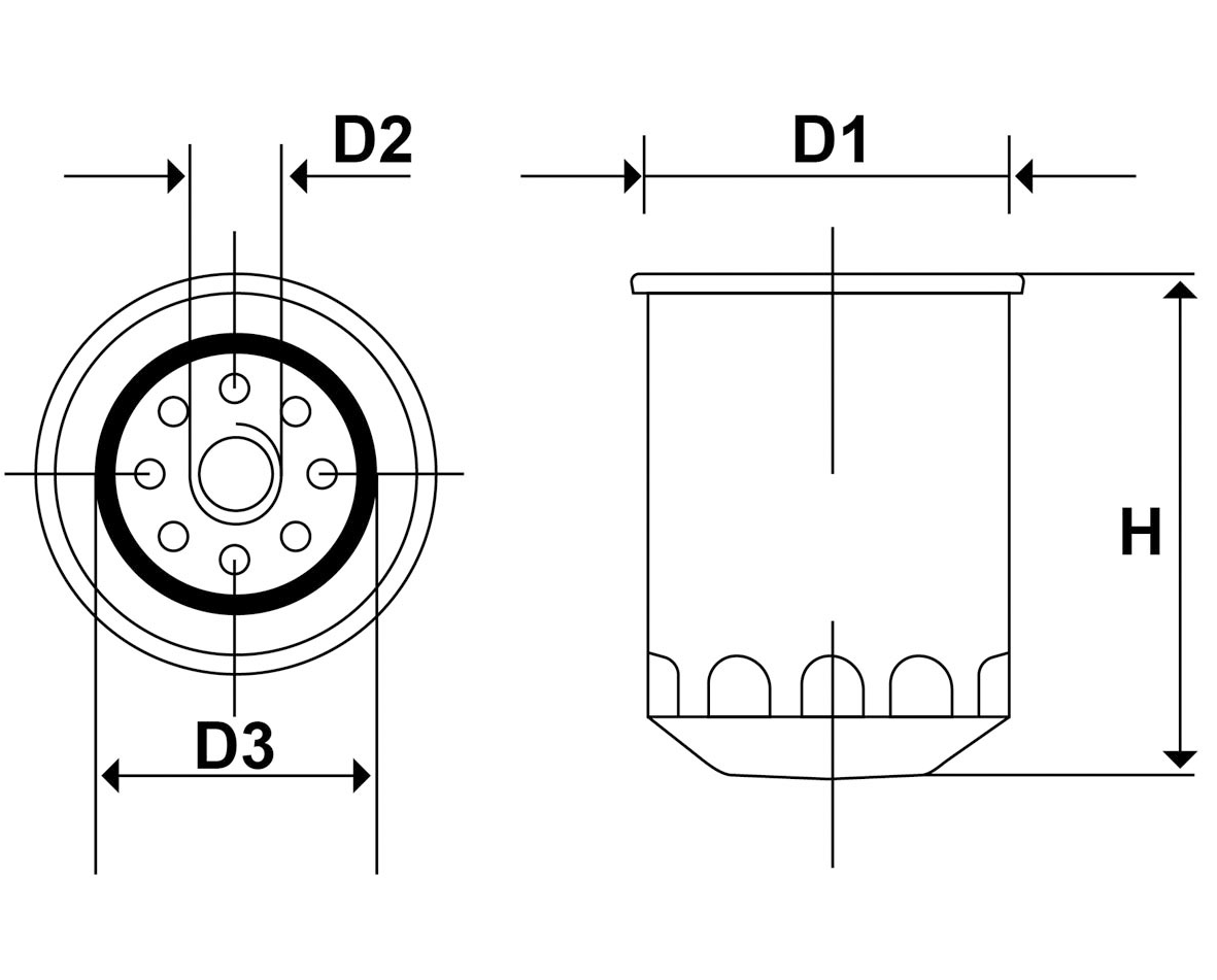 Dieselfilter SIERRA Drivstoffilter Yanmar erstatter 10450055710 N0114500