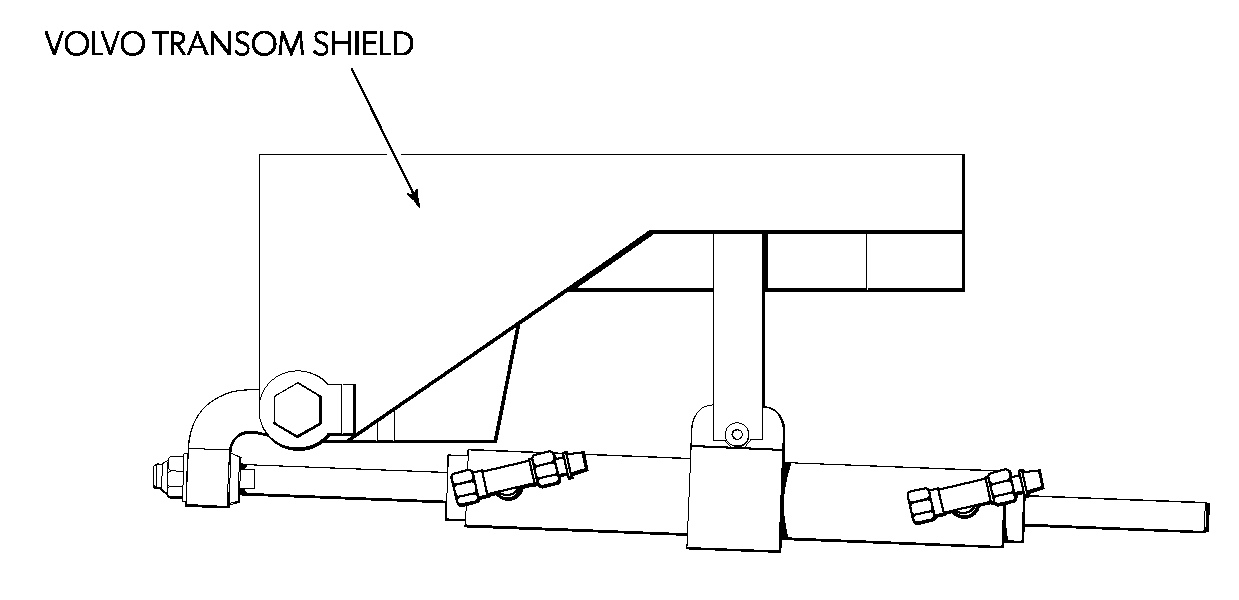 Komplett sett TELEFLEX hydraulisk styring Til drevmekaniske styringe Pakke nr 4 015751009