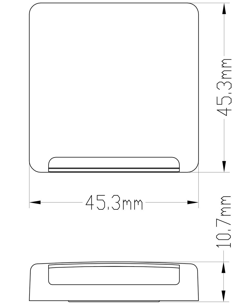 LED lampe TREM Courtesy lys Steplight Varmhvit 45 x 11 mm L4412751