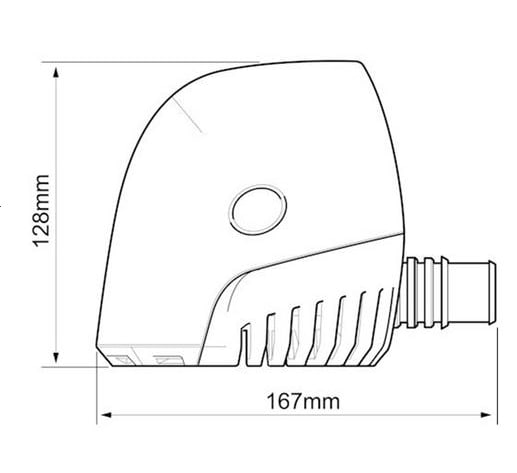 Elektrisk lensepumpe WHALE Orca 1300 12V Automatisk 602327