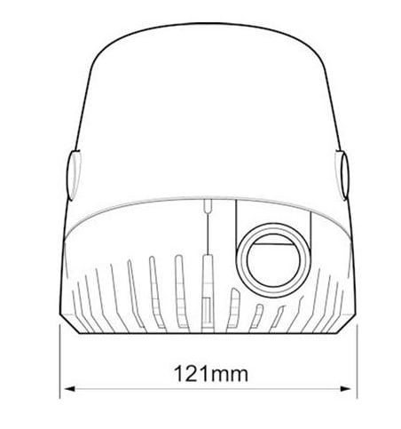 Elektrisk lensepumpe WHALE Orca 1300 12V Automatisk 602327